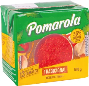 Molho de Tomate POMAROLA Tradicional TP 520g