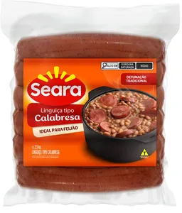 LINGUIÇA SEARA CALABRESA OU FINA A GRANEL KG