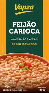 Feijão Carioca/Preto VAPZA Longa Vida 500g