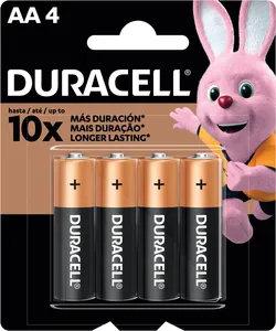 PILHA ALCALINA AA DURACELL C/4 UNIDS.