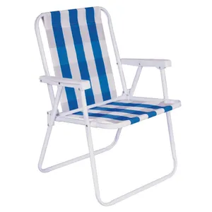 Cadeira de Praia de Aço MOR Alta