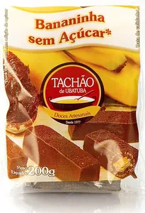 Bananinha TACHÃO DE UBATUBA s/Açúcar ou c/Canela 200g