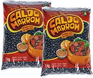 FEIJÃO PRETO CALDO MARROM  1 KG