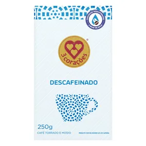 Café 3 CORAÇÕES Descafeinado 250g