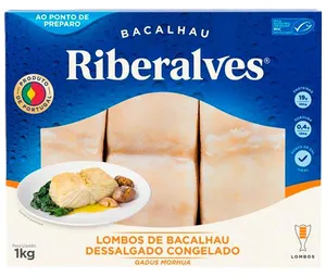 Bacalhau RIBERALVES Morhua c/Flor de Sal Lombos 1 kg