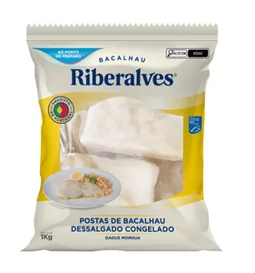 Postas de Bacalhau Congelada RIBERALVES Gadus Morhua 1 kg