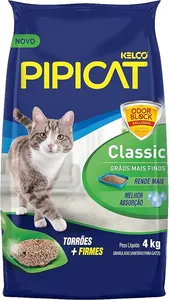 Areia Higiênica p/Gatos PIPICAT Classic 4 kg