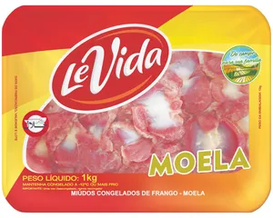 MOELA DE FRANGO LE VIDA  BANDEJA 1 KG