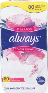 Protetor Diário ALWAYS c/Perfume c/80 Unids.