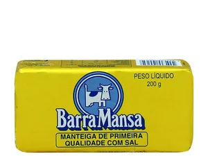 Manteiga BARRA MANSA c/Sal Tablete 200g