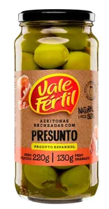 Azeitonas Verdes VALE FÉRTIL Recheadas 130g