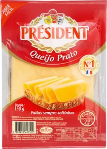 Fatiados PRÉSIDENT Mussarela/Prato 150g