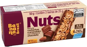 BARRA BANANA BRASIL NUTSBAR VÁRIOS TIPOS 50G