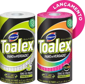 Pano Multiúso LIMPPANO Toalex c/44 Folhas