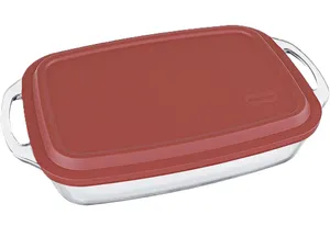 Assadeira MARINEX Retangular c/Tampa 3,5 L