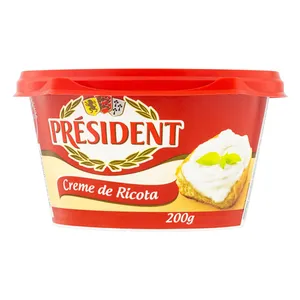 Creme de Ricota PRÉSIDENT Tradicional/Light 200g
