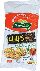 CHIPS DE ARROZ S/GLÚTEN NATURAL LIFE VÁRIOS SABORES 70G
