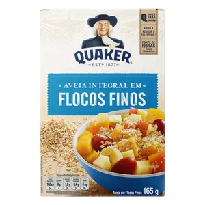 AVEIA QUAKER FLOCOS FINOS 165G