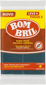 ESPONJA BOMBRIL MULTIUSO ANTIAD.EMB.ECON. C/3