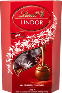 CHOCOLATE SUÍÇO LINDT MILK LINDOR AO LEITE 75G