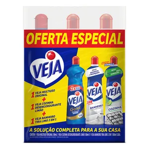 Limpador VEJA Multiúso Cozinha + Banheiro 500ml