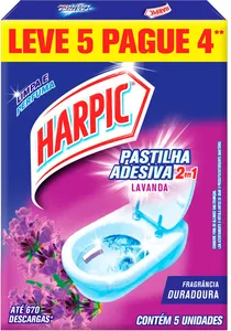 Desodorizador HARPIC Pastilha Lavanda c/5 Unids.