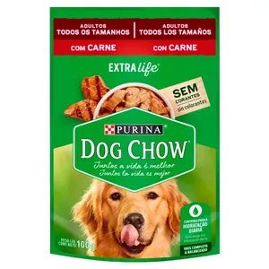 RAÇÃO DOG CHOW VÁRIOS SABORES SACHÊ 100G