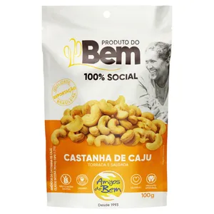 CASTANHA DE CAJU SALGADA AMIGOS DO BEM 100G