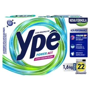 Lava-roupas em Pó YPÊ Power Act 1,6 kg