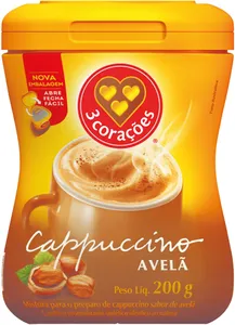 Café Cappuccino 3CORAÇÕES Vários Sabores Pote 200g