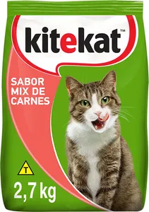 Ração Seca p/Gatos KITEKAT Adultos Mix de Carne 2,7 kg