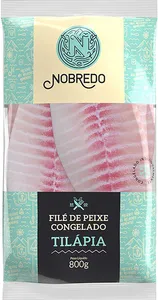 FILÉ DE TILÁPIA CONGELADO NOBREDO  PACOTE 800G