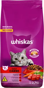 RAÇÃO SECA WHISKAS VÁRIOS TIPOS 2,7 KG