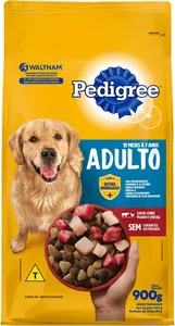 RACAO PEDIGREE SECA CARNE/FRANGO/CEREAIS 900G