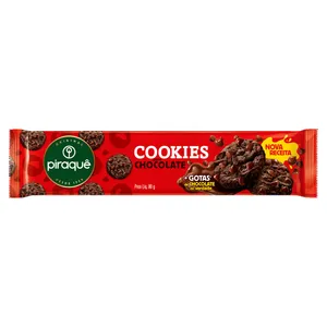 Biscoito Cookies PIRAQUÊ Chocolate/Baunilha/Goiabinha 80g