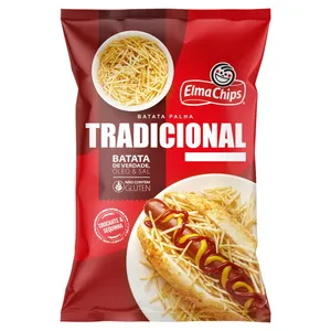 BATATA PALHA ELMA CHIPS NA MESA TRADICIONAL/EXTRAFINA 90G/100G