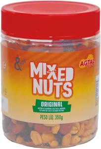 SALGADINHO MIXED NUTS AGTAL ORIGINAL OU C/MEL 350G