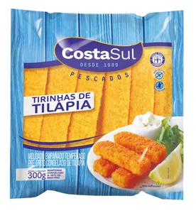 Empanado COSTA SUL Tirinhas de Tilápia Pacote 300g