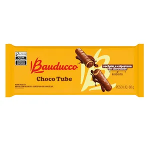 Biscoito Wafer BAUDUCCO Choco Tube 80g