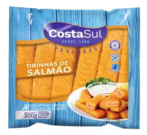 Empanado COSTA SUL Tirinhas de Salmão Pacote 300g