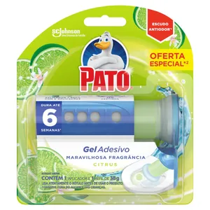 DESODORIZADOR PATO ADESIVO CITRUS APARELHO + REFIL CITRUS