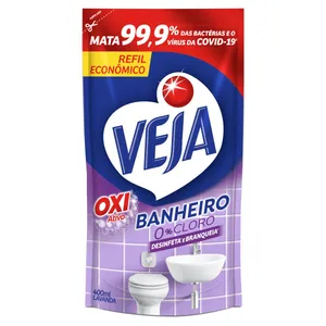 LIMPADOR P/BANHEIRO VEJA S/CLORO REFIL 400ML