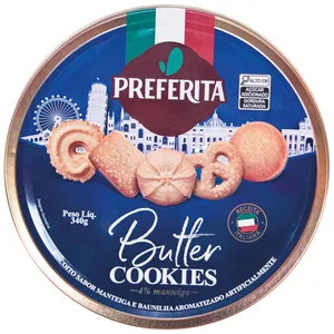 Biscoito PREFERITA Butter Cookies Lata 340g