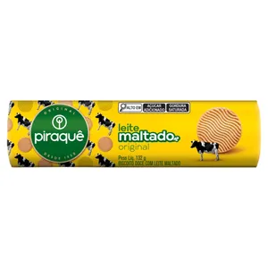 Biscoito PIRAQUÊ Leite Maltado 132g