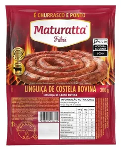 LINGUIÇA DE COSTELA BOVINA CONGELADA MATURATTA  300G