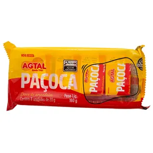 Paçoca AGTAL Retangular 160g