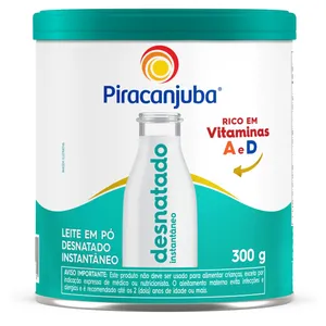 Leite em Pó PIRACANJUBA Desnatado Lata 300g