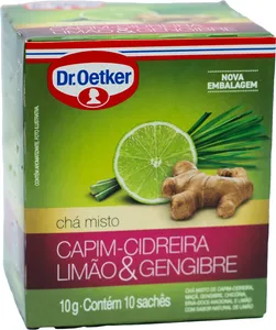 CHA DR.OETKER CIDREIRA LIMAO E GENGIBRE 10 SAQ
