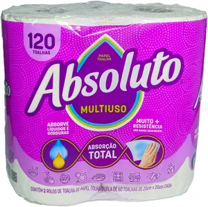 TOALHA DE PAPEL ABSOLUTO 120 FOLHAS