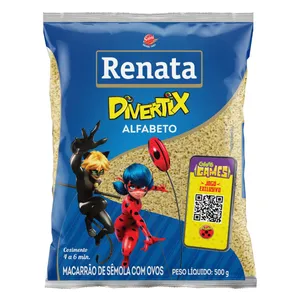 Massa c/Ovos RENATA Divertix Alfabeto 500g